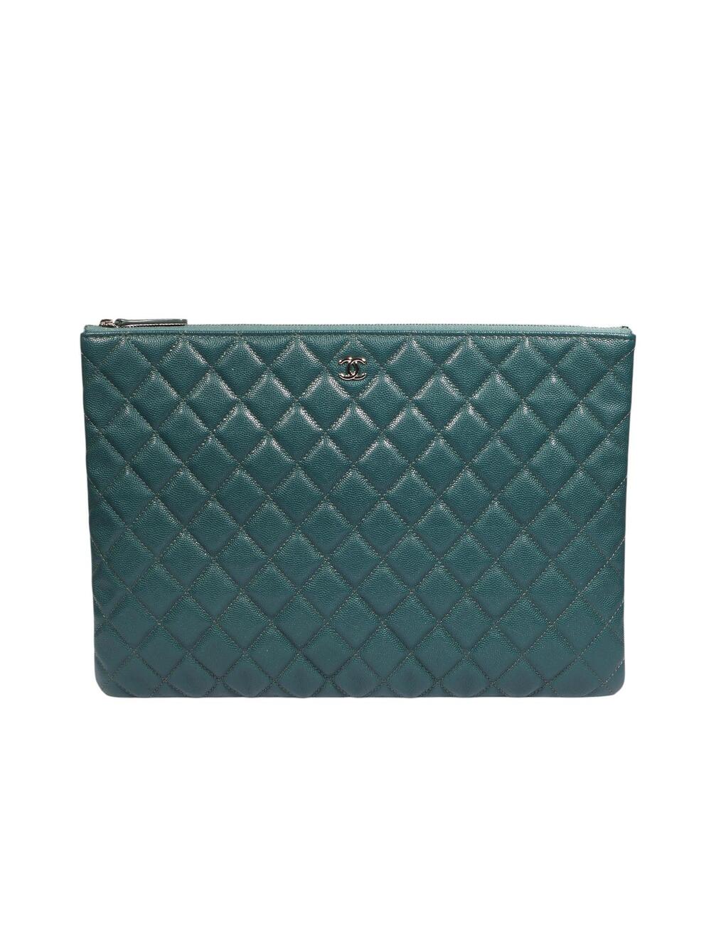 Chanel Classic Caviar Large Clutch Bag #353117F87B